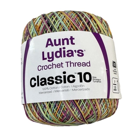 Other - Aunt Lydia's Classic 10 Crochet Thread Blacklight 300yd Mercerized Cotton Yarn